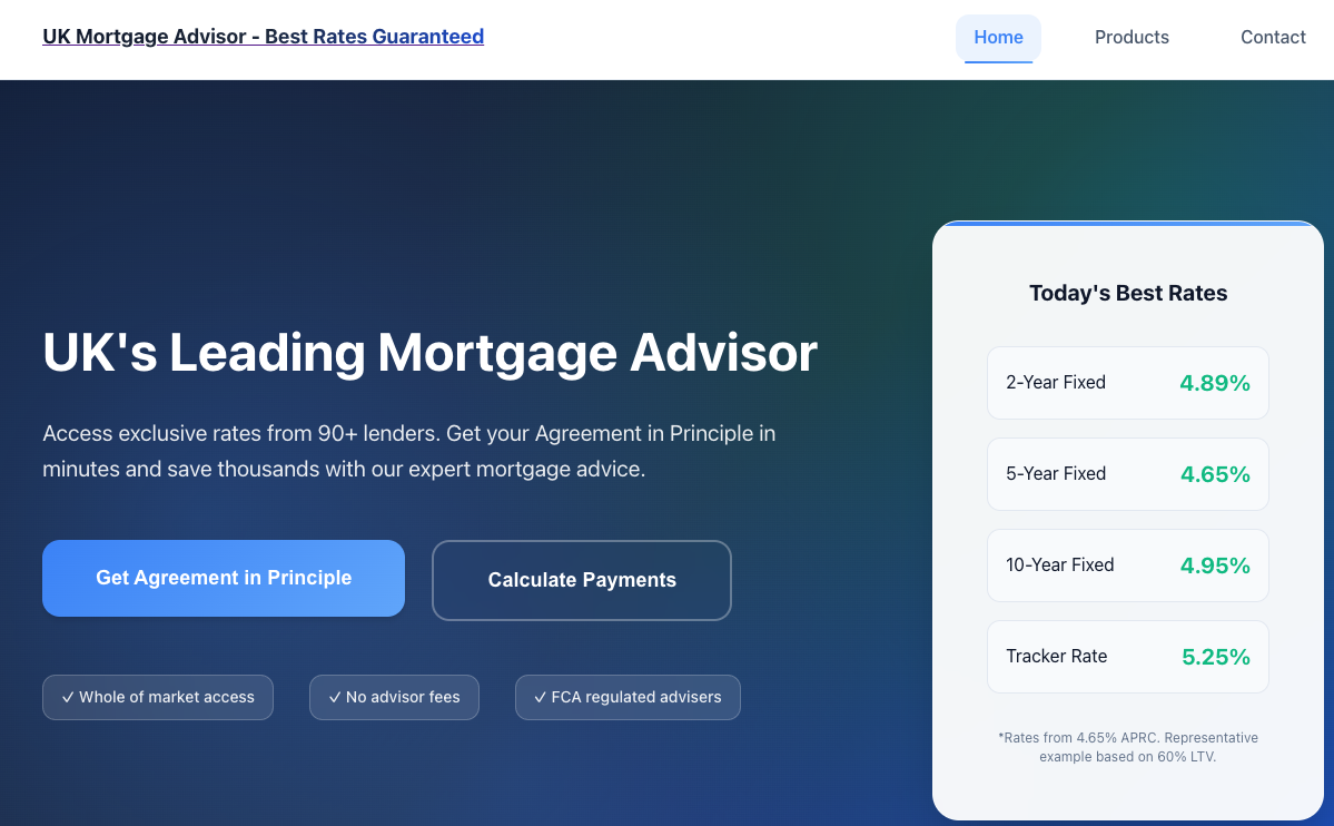 Mortgage Advisor Site